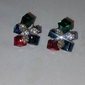 Elegant Multicolor Crystal Earrings